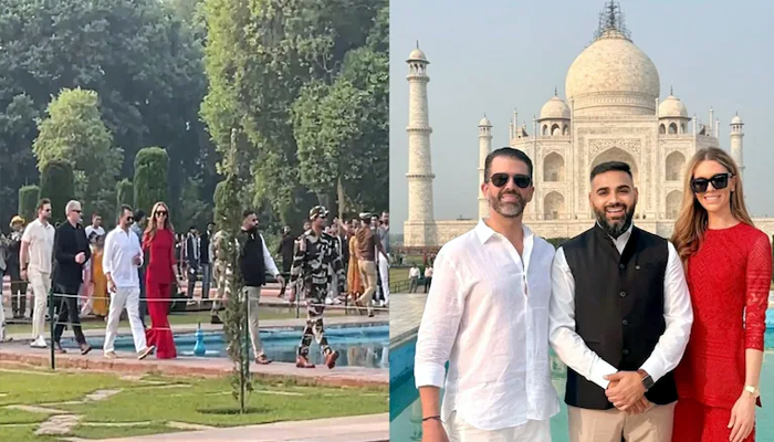 ਡੋਨਾਲਡ ਟਰੰਪ ਦੇ ਬੇਟੇ ਨੇ ਪਤਨੀ ਨਾਲ ਕੀਤਾ ਤਾਜ ਮਹੱਲ ਦਾ ਦੀਦਾਰ