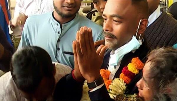 adarsh   behera returns home after being held hostage in sudan