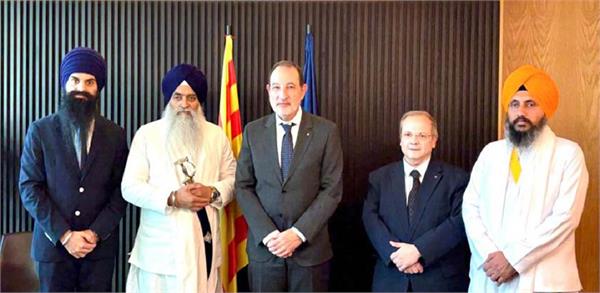 giani raghbir singh meets with spanish justice minister