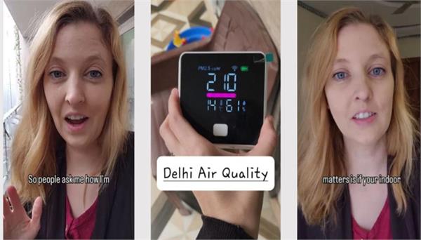 american woman shares how she protects her family from delhi air pollution