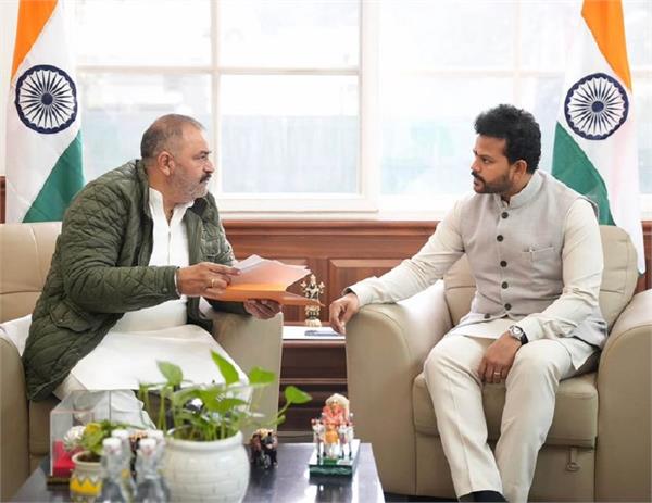 sushil rinku  meets  union aviation minister