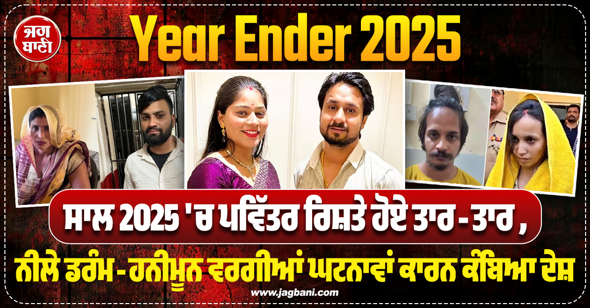 ਸਾਲ 2025 ''ਚ ਪਵਿੱਤਰ ਰਿਸ਼ਤੇ ਹੋਏ ਤਾਰ-ਤਾਰ, ਨੀਲੇ ਡਰੰਮ-ਹਨੀਮੂਨ ਵਰਗੀਆਂ ਘਟਨਾਵਾਂ ਕਾਰਨ ਕੰਬਿਆ ਦੇਸ਼