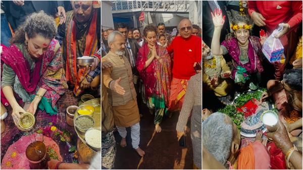 kangana ranaut offers prayers at baba baidyanath dham in deoghar