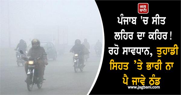 cold wave in punjab be careful lest the cold weather take a toll on your health