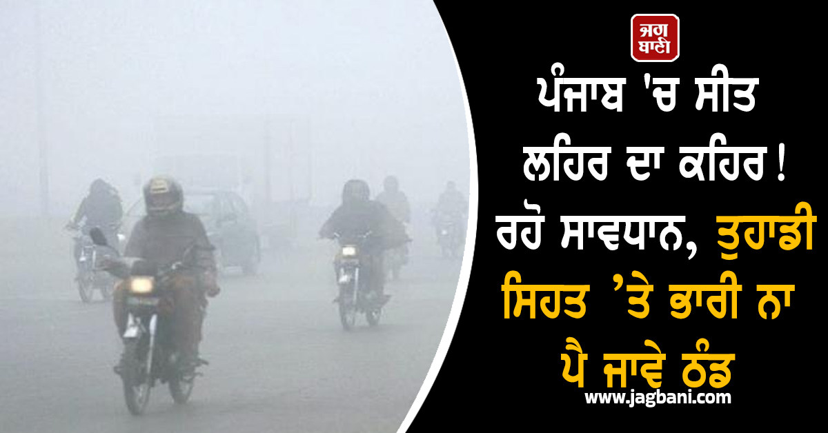 ਪੰਜਾਬ ''ਚ ਸੀਤ ਲਹਿਰ ਦਾ ਕਹਿਰ! ਰਹੋ ਸਾਵਧਾਨ, ਤੁਹਾਡੀ ਸਿਹਤ ’ਤੇ ਭਾਰੀ ਨਾ ਪੈ ਜਾਵੇ ਠੰਡ