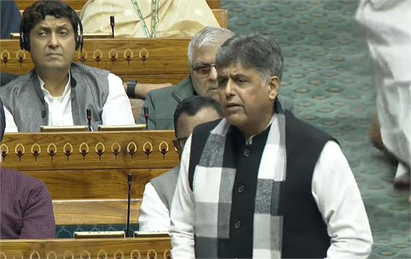 manish tewari  s big attack in lok sabha