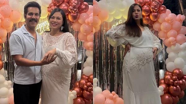 randeep hooda father lin laishram flaunts baby bump