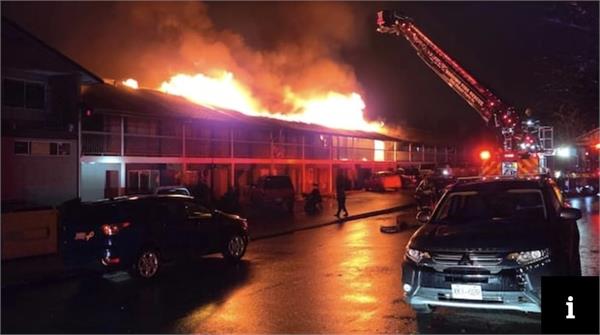 massive fire breaks out at motel in nanaimo  bc  7 people hospitalized
