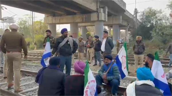 police railway tracks farmers