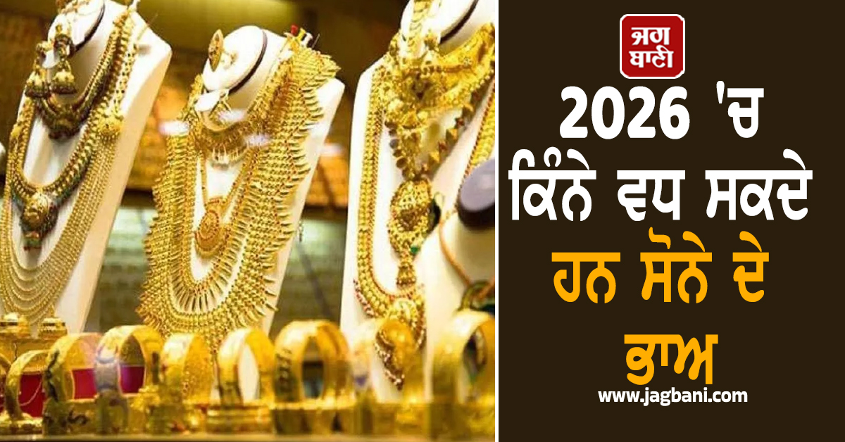 ਸੋਨੇ ਨੇ 2025 'ਚ ਦਿੱਤਾ 67% ਰਿਟਰਨ, ਜਾਣੋ 2026 'ਚ ਕਿੰਨੇ ਵਧ ਸਕਦੇ ਹਨ ਭਾਅ