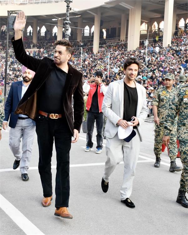 rajat bedi attends beating retreat ceremony at attari wagah border
