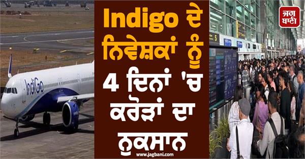 indigo investors lose crores in 4 days
