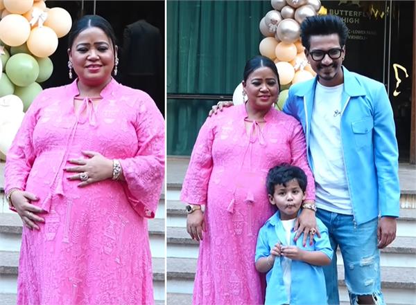 comedian bharti singh   twins baby  lakshya