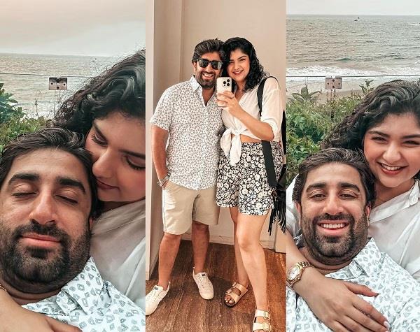 boney kapoor darling anshula gets romantic in her fiancé arms