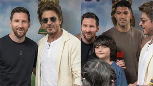 lionel messi meets shahrukh khan abram
