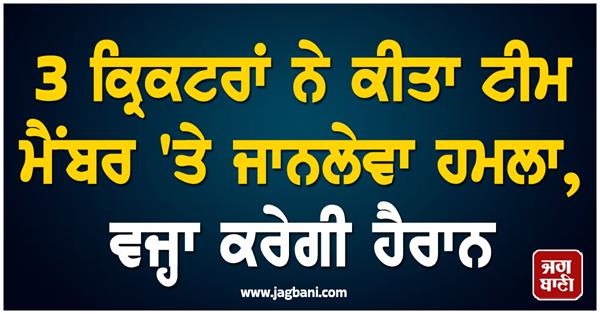 3 cricketers attack team member