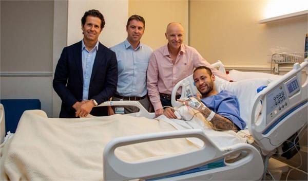 neymar  s knee surgery successful