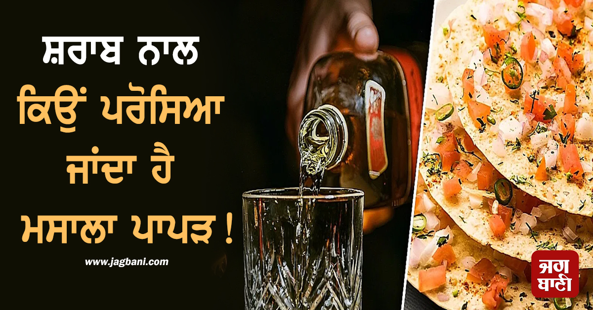 ਸ਼ਰਾਬ ਨਾਲ ਕਿਉਂ ਪਰੋਸਿਆ ਜਾਂਦਾ ਹੈ ਮਸਾਲਾ ਪਾਪੜ ?