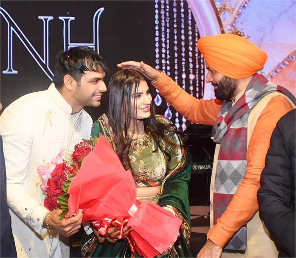 neeraj chopra marriage reception cm nayab saini