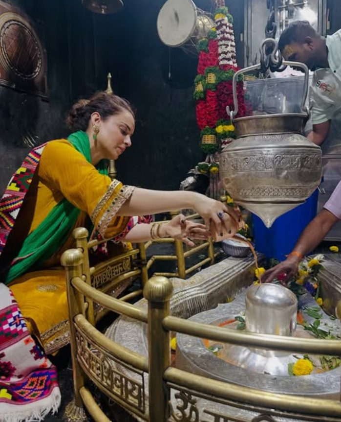 ਕੰਗਨਾ ਰਣੌਤ ਨੇ ਪੂਰੀ ਕੀਤੀ 12 ਜਯੋਤਿਰਲਿੰਗਾਂ ਦੀ ਅਧਿਆਤਮਿਕ ਯਾਤਰਾ