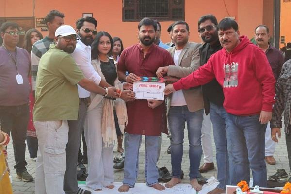 shooting pawan singh film  daanveer   lucknow