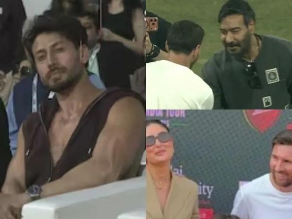 kareena kapoor khan  ajay devgan met lionel messi