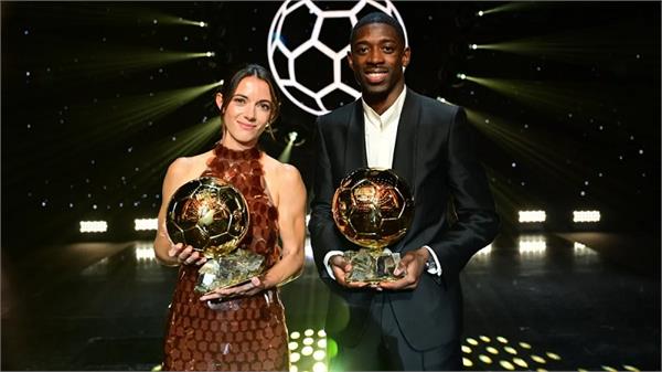 ousmane dembele and etana bonmati win the best player award