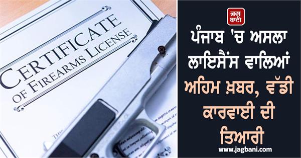 arms license punjab police