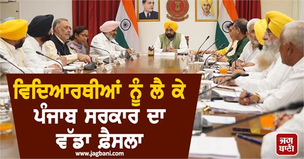 student punjab government bhagwant mann