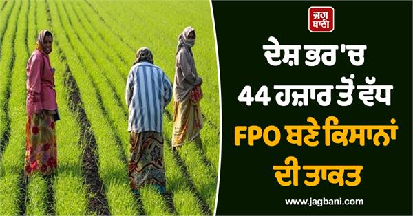 strength of farmers 44 thousand fpos women are also doing