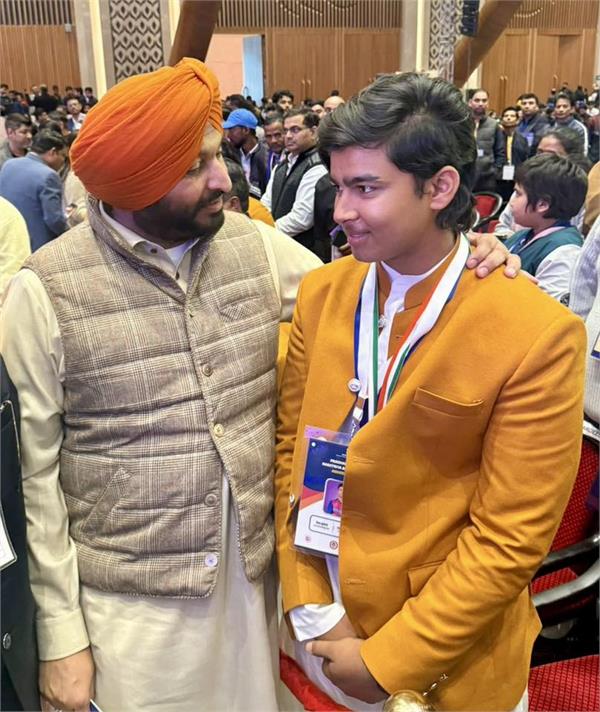 ravneet bittu meets vaibhav suryavanshi