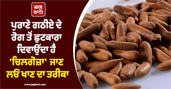 chilgoza relieves chronic arthritis 