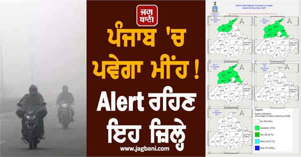 rain in punjab yellow alert issued