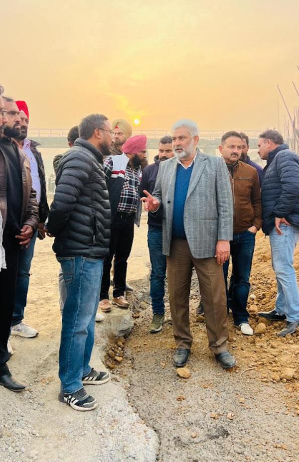 minister kataruchak inspected the damaged canal in behri bajrug area