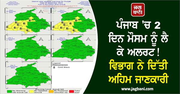 weather alert for 2 days in punjab
