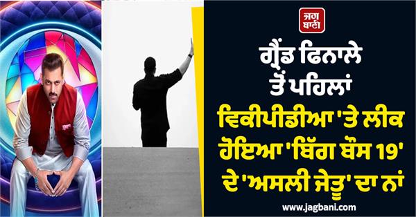 wikipedia bigg boss 19 winner