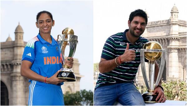 big honours for cricket greats yuvraj singh and harmanpreet kaur