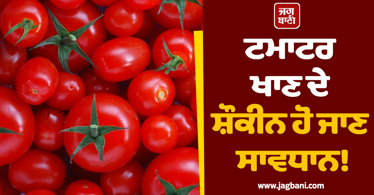 ਟਮਾਟਰ ਖਾਣ ਦੇ ਸ਼ੌਕੀਨ ਹੋ ਜਾਣ ਸਾਵਧਾਨ ! ਜ਼ਿਆਦਾ ਸੇਵਨ ਨਾਲ ਹੋ ਸਕਦੀਆਂ ਹਨ ਇਹ ਗੰਭੀਰ ਬੀਮਾਰੀਆਂ