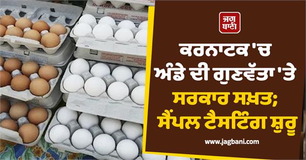 government strict on egg quality in karnataka  sample testing begins