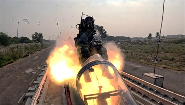 successful testing of fighter jet escape