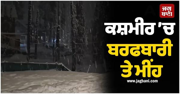 snowfall and rain in kashmir  fog in north india