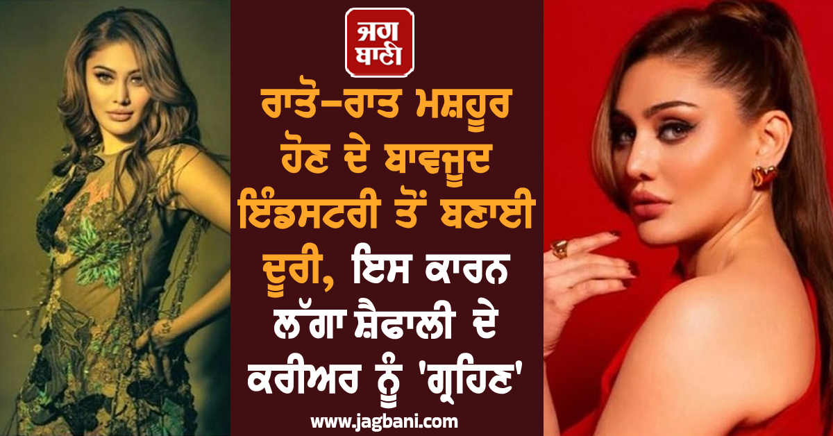 ਰਾਤੋ-ਰਾਤ ਮਸ਼ਹੂਰ ਹੋਣ ਦੇ ਬਾਵਜੂਦ ਇੰਡਸਟਰੀ ਤੋਂ ਬਣਾਈ ਦੂਰੀ, ਇਸ ਕਾਰਨ ਲੱਗਾ ਸ਼ੈਫਾਲੀ ਦੇ ਕਰੀਅਰ ਨੂੰ 'ਗ੍ਰਹਿਣ'