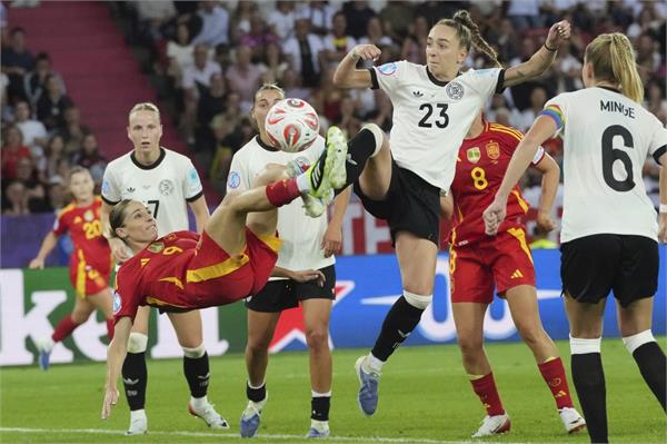 spain advances to first ever final after beating germany 1 0