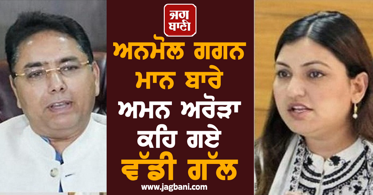 ਅਨਮੋਲ ਗਗਨ ਮਾਨ ਬਾਰੇ ਅਮਨ ਅਰੋੜਾ ਕਹਿ ਗਏ ਵੱਡੀ ਗੱਲ, ਅਸਤੀਫ਼ੇ 'ਤੇ ਦਿੱਤਾ ਆਹ ਬਿਆਨ (ਵੀਡੀਓ)