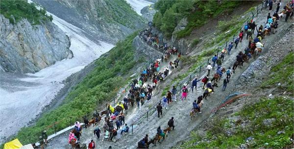 amarnath yatra heavy rain jammu kashmir