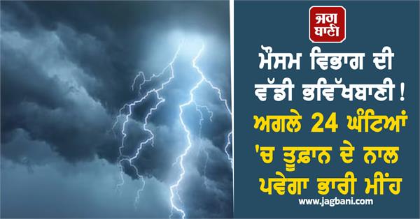 there will be heavy rain with storm in the next 24 hours