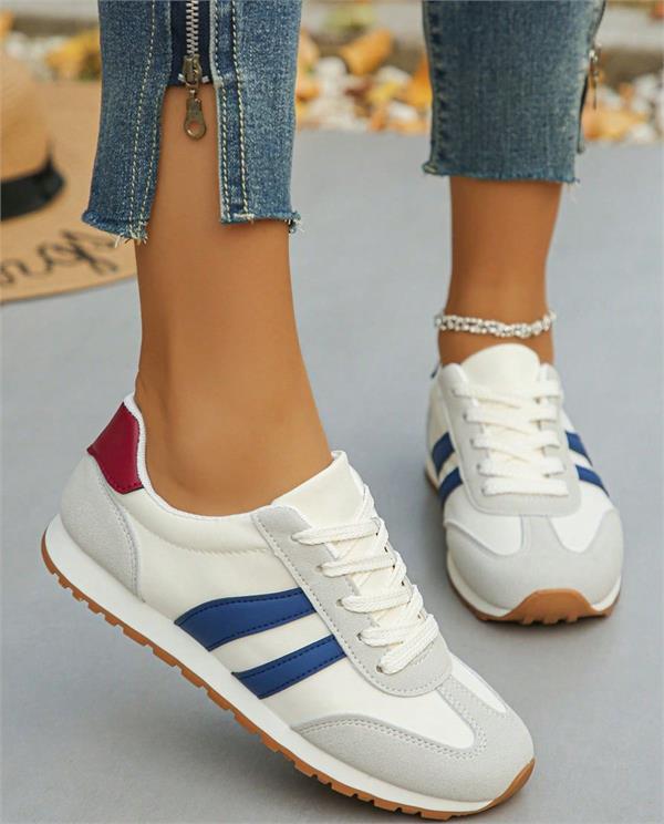 sneakers are giving young women a smart look