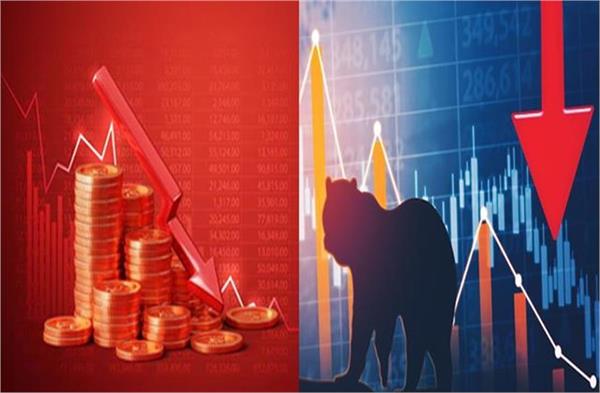 fall in stock market  sensex falls 203 points and nifty at 25 125