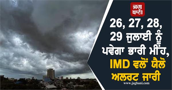 heavy rain alert imd weather
