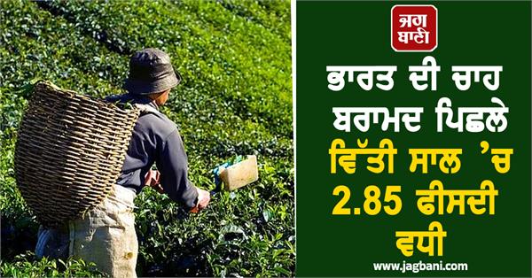 india  tea  exports  financial year